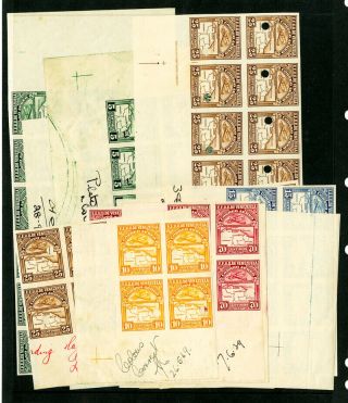 Venezuela Stamps Rare 1939 Imperf Proof Hoard 100x,  Xf Og Nh