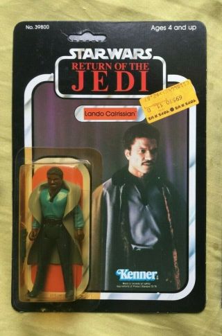 Vintage 1983 Star Wars Lando Carlissian Return Of The Jedi Rotj Kenner Unpunched