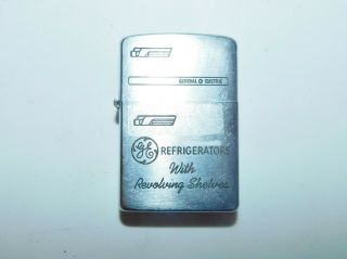 Vintage Advertising Zippo Cigarette Lighter Ge Refrigerators Freezers 1964 Logo
