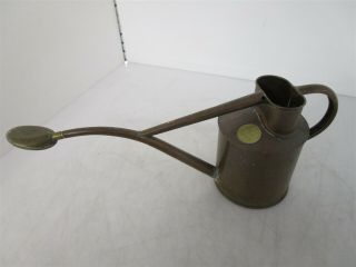 Small Vintage " Haws " Copper Watering Can Made In England