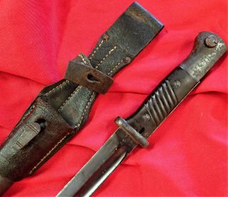 Rare Ww2 German Army K98 Bayonet & Scabbard Matching Alex Coppel 1938