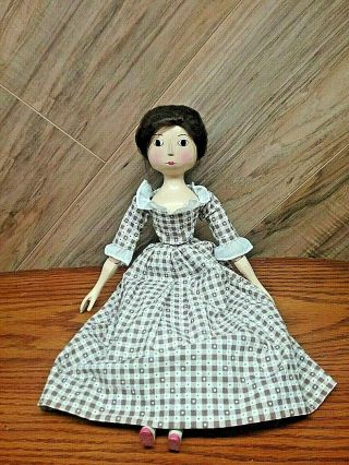 Vintage Artist Doll Wood Jointed Ufdc Of Charity 15 - Inch Queen Ann Articulated