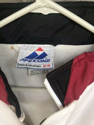 Vintage 1990s Arkansas Razorback APEX Jacket Signed By Corliss Williamson M 4