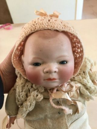 Antique Grace Storey Putman 14 " Bye Lo Baby Doll Head & Cloth Body