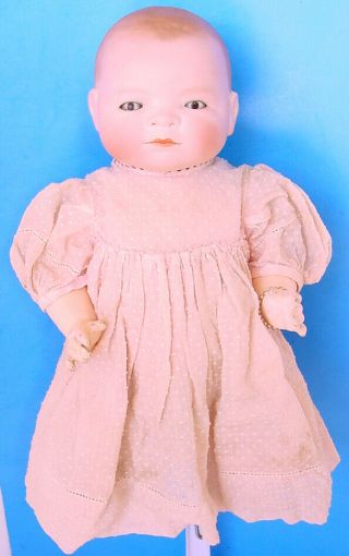 1920s K&w Konig Wernicke Grace S Putnam Bye - Lo Baby 15 " Bisque Head 1360 45 Doll