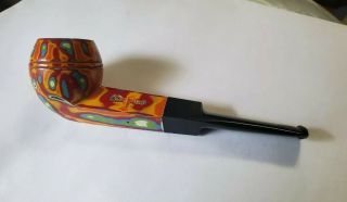 Vintage Psychedelic Smoking Tobacco Pipe Made By The Pipe - Collectable