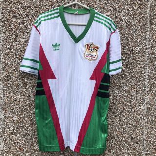 Egypt 1990 1992 Football Shirt Vintage Adidas Large Adult 42 - 44” World Cup 2