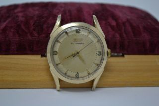 Vintage 1950s TISSOT Bumper Automatic Mens Wristwatch Gold Fill - Runs to Fix 2