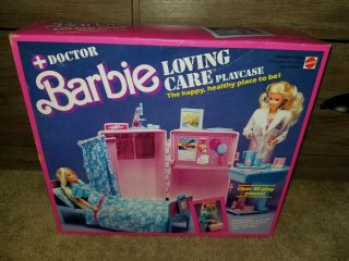 Vintage Barbie 1987 Loving Care Doctors Play Set & Accessories
