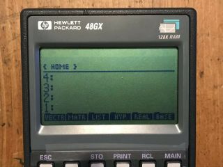 HP 48GX Graphing Calculator - 128K RAM Hewlett Packard Vintage Nr 3