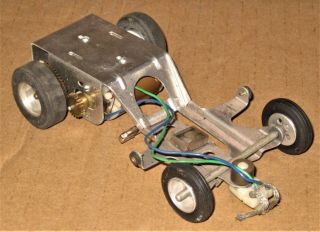 1960s Vintage 1/24 Swing - Arm Slot Car Chassis With Motor