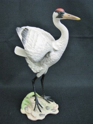 Rare Boehm Porcelain Figurine Wading Bird Series Whooping Crane 40291 Usa