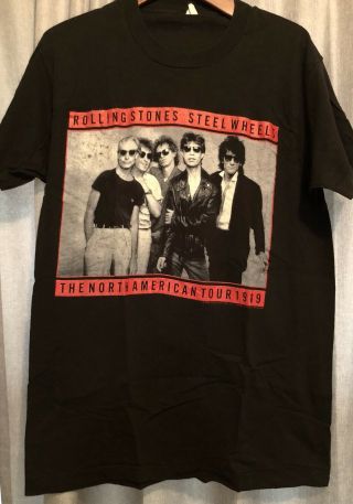 Vintage Rolling Stones Steel Wheels 1989 Shirt Xl