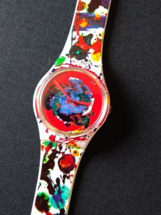 Sam Francis Swatch Watch Limited Edition Vintage 1992 Nib