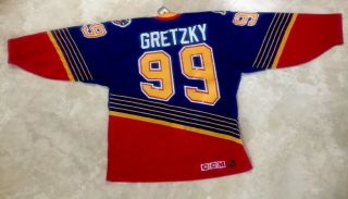 ❤️vintage Wayne Gretzky St Louis Blues Ccm Nhl Center Ice Blue Jersey Sz 48