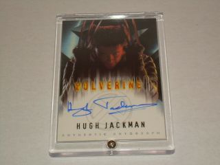2000 Topps Marvel X - Men Movie Hugh Jackman On Card Auto Wolverine Rare