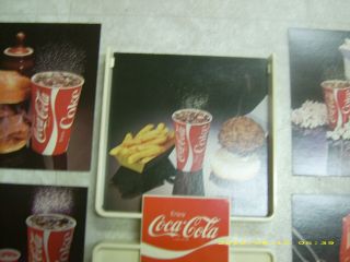 L@@K Vintage NOS Coca - Cola Menu Food Price Sign. 5
