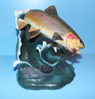 Danbury Trout Treasure Fish Statue Sculpture Figurine Gentle Yellowstone