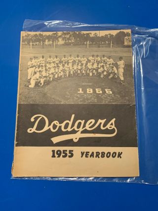 Vintage 1955 Brooklyn Dodgers Baseball Yearbook