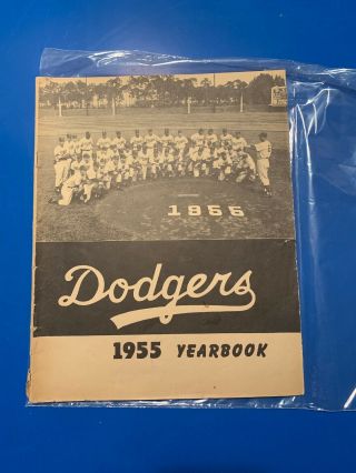 VINTAGE 1955 BROOKLYN DODGERS BASEBALL YEARBOOK 2