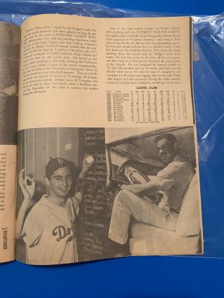 VINTAGE 1955 BROOKLYN DODGERS BASEBALL YEARBOOK 7