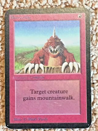 MTG 4 Card Alpha Lot;Vintage Magic The Gathering;Keldon Warlord;Burrowing & MORE 7