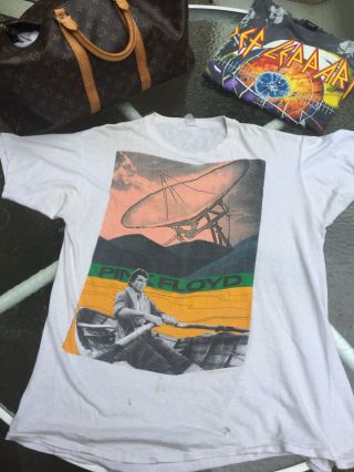 Vintage Pink Floyd Shirt 1987 World Tour Rare Print.  See Photos For Wear