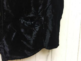 CP SHADES san francisco BLACK VELVET vest OVERSIZED vintage 1990s grunge goth M 6