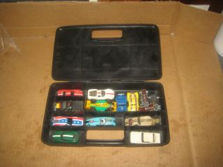 Vintage 1973 Aurora Tyco/afx Pit Kit Carry Case W/ Slot Car Bodies & Few Chassis