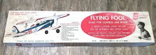 Vintage Control Line Model Airplane Sterling Flying Fool Kit K12 34 "