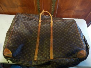 Louis Vuitton 28 " Travel Duffle Bag Luggage Tag French Company Vintage Sirius