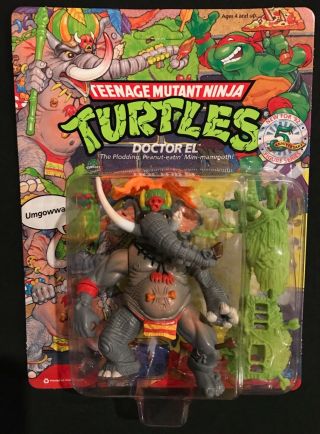 Vintage 1992 Teenage Mutant Ninja Turtles Doctor El Figure - Moc - Tmnt Rare