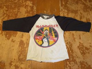 Vintage 1980’s Iron Maiden shirt T - shirt 2