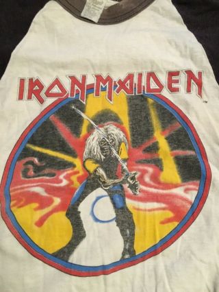 Vintage 1980’s Iron Maiden shirt T - shirt 4