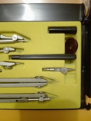 Vintage Rotring Drawing Compass Set Germany in 8