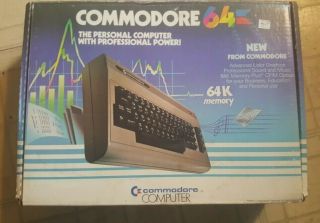 Vintage Commodore 64 Computer Nmib W/cover - And