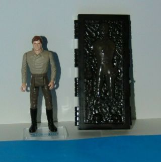 Vintage Kenner Star Wars Action Figure Han Solo In Carbonite,  Potf Last 17