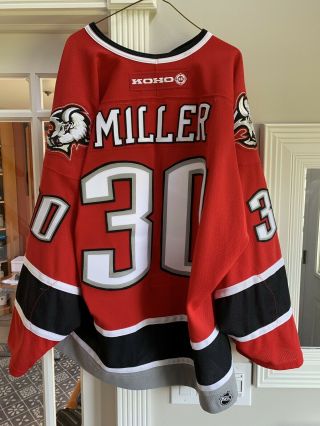RARE AUTHENTIC RED 2005 - 2006 RYAN MILLER BUFFALO SABRES KOHO JERSEY SIZE 52 2