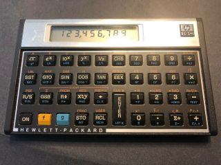 Vintage Hewlett - Packard Hp 15c Scientific Calculator With Leather Case