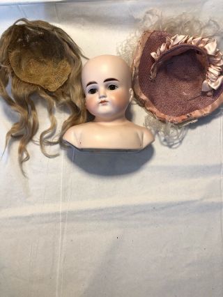 Gorgeous Antique German Closed Mouth ABG 639 Solid Dome Doll Head 7