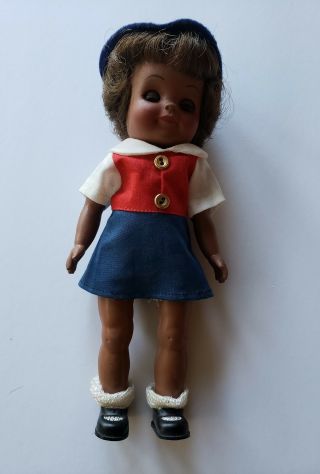 Rare 1965 Effanbee Girl Blue Bird African American Doll