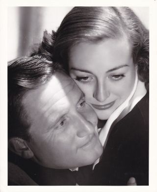 Joan Crawford Spencer Tracy Vintage Hurrell Stamped Mgm Portrait Photo