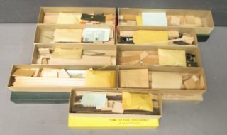 Ambroid Ho Scale Assorted Vintage Freight Car Kits [9]/box