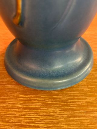 Vintage Roseville Snowberry Persian Blue Flower Vase 6