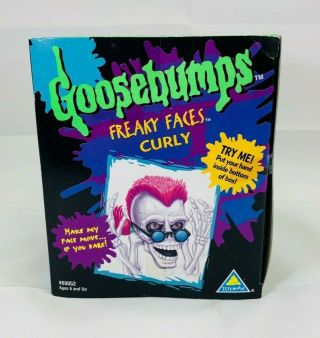 Vintage1996 Toymax Goosebumps Freaky Faces CURLY Rubber Toy RL Stine Rare 2