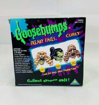 Vintage1996 Toymax Goosebumps Freaky Faces CURLY Rubber Toy RL Stine Rare 3