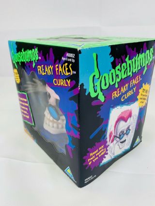 Vintage1996 Toymax Goosebumps Freaky Faces CURLY Rubber Toy RL Stine Rare 6