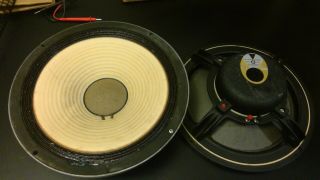 2 Vintage Jbl 123a - 1 12 " Woofers 8 Ohms Speakers