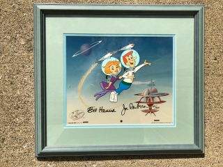 Rare " Jetsons " Hanna Barbara Signed Animation Cell