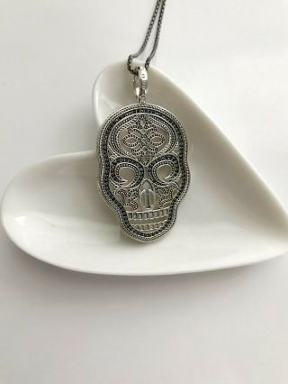 Skull Mask Pendant Necklace (no Clasp) Men/women Jewelry Thomas Sabo Retail $298